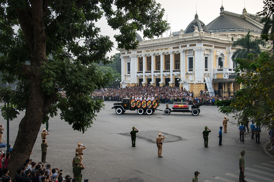 'Linh xa tiễn đưa Đại tướng Võ Nguyên Giáp' - Hoàng Hải Thịnh. (Nguồn ảnh: BTC)