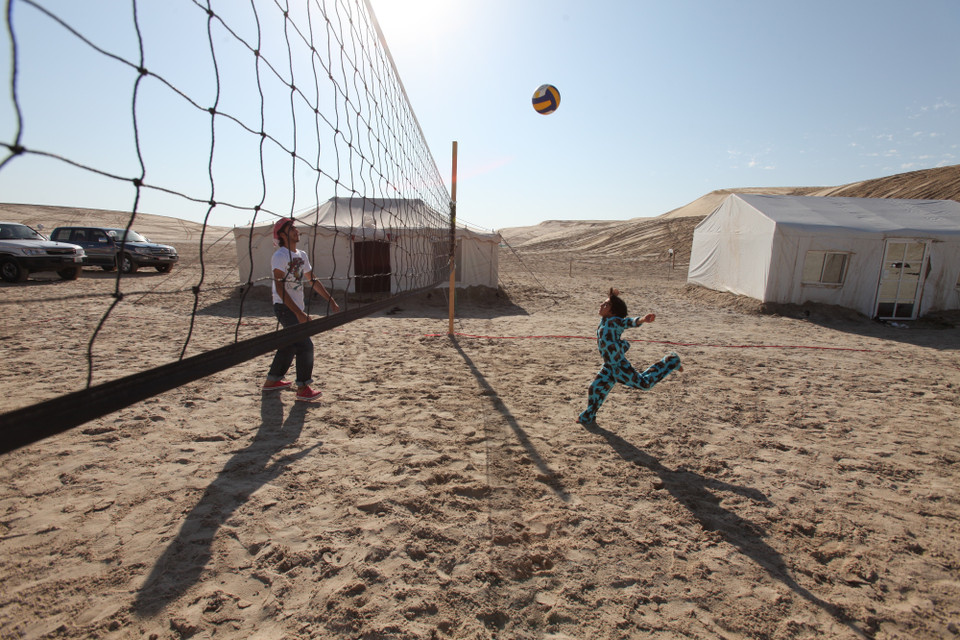 Tác phẩm 'Chơi bóng' - Bảo Sơn. (Nguồn ảnh: BTC)