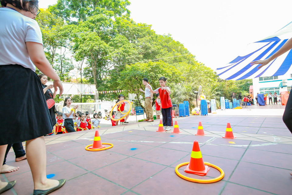 ... giúp các em giải tỏa các căng thẳng sau những giờ học.(Ảnh: PV/Vietnam+)
