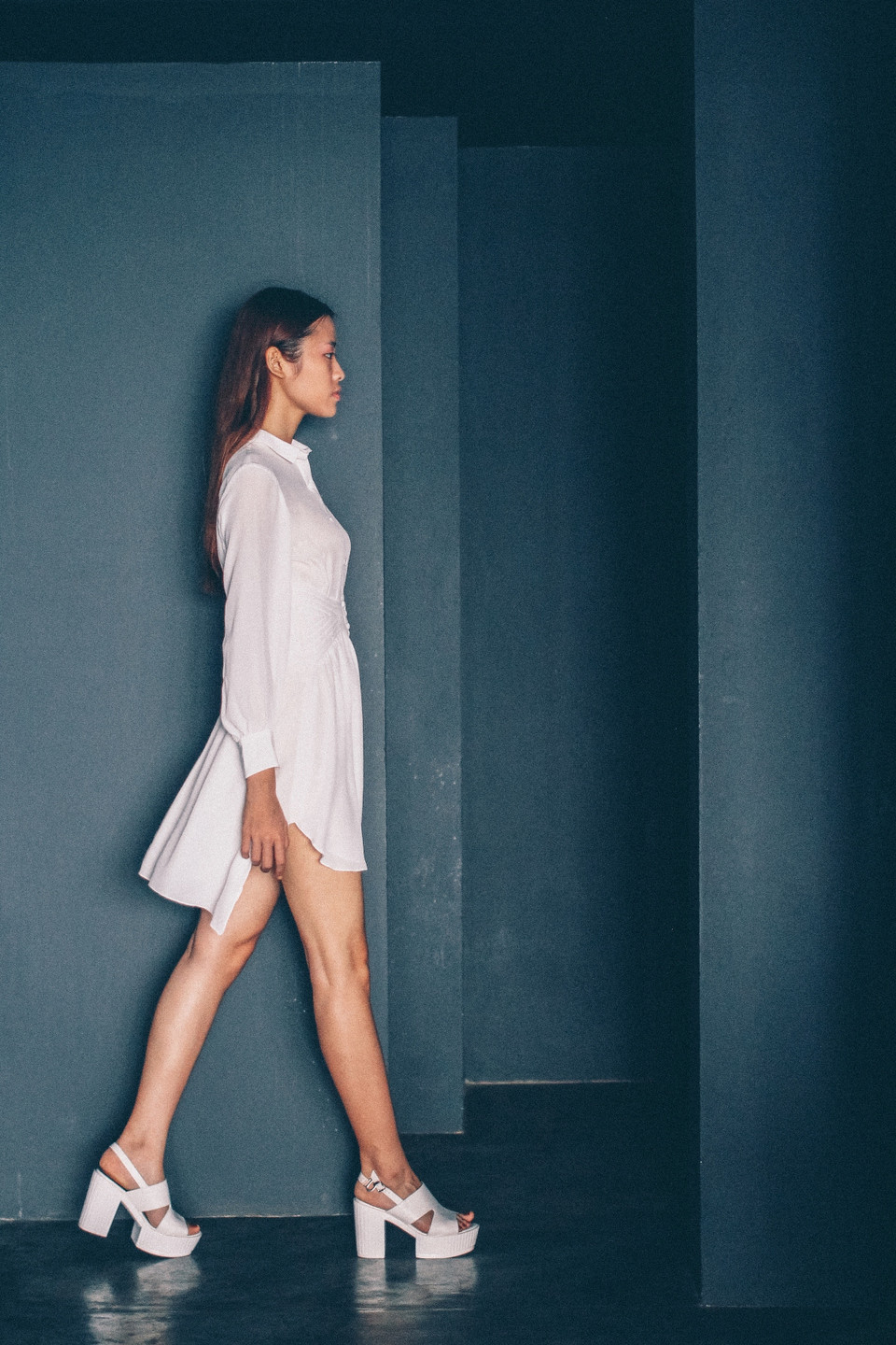 Thoát xác ra khỏi những bộ trang phục ôm sát bó buộc, người phụ nữ của Hà Trương khoác lên mình những bộ cánh hiện đại với cảm hứng từ trang phục thể thao, hướng đến nét đẹp khỏe khoắn. (Ảnh: BTC)