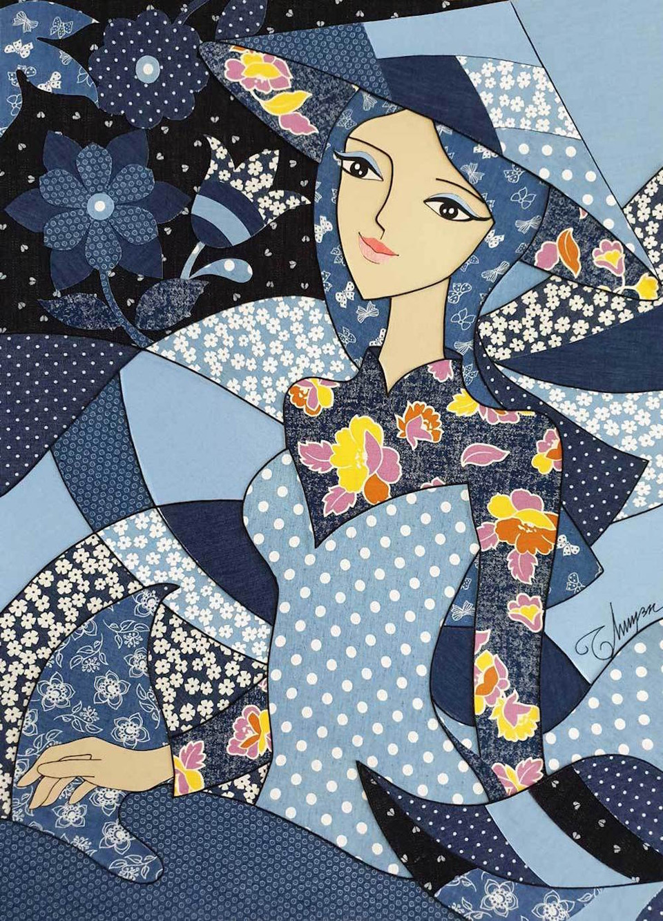 Chủ đề chính trong các tác phẩm của Thu Huyền là hình ảnh người phụ nữ với nhiều sắc thái, cung bậc cảm xúc khác nhau. (Ảnh: BTC)