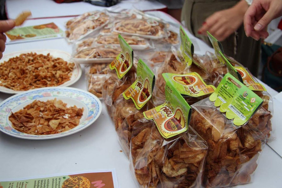 Sản phẩm sấy khô được giới thiệu tại ngày hội (Ảnh: Nhật Linh/Vietnam+)