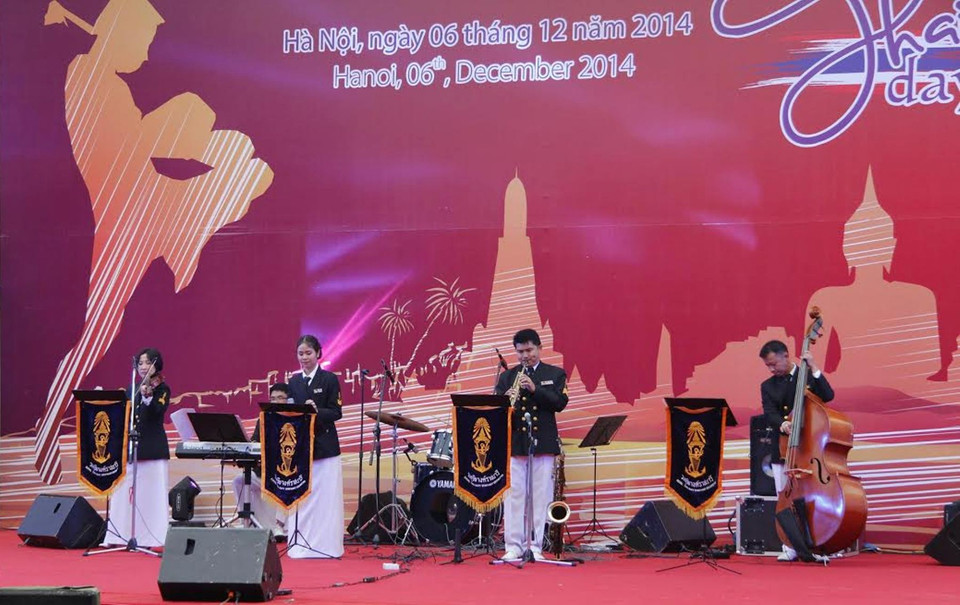 Biểu diễn nghệ thuật tại ngày hội (Ảnh: Nhật Linh/Vietnam+)