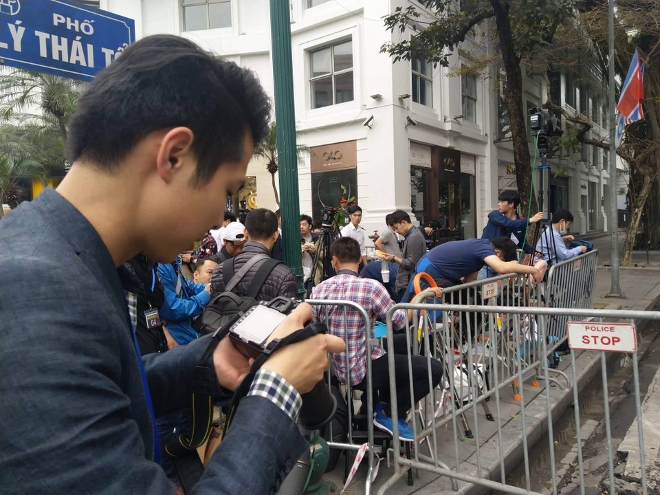 Sự kiện Hội nghị Thượng đỉnh Mỹ-Triều đã thu hút sự tham gia đưa tin của 3.000 nhà báo quốc tế. (Ảnh: PV/Vietnam+)