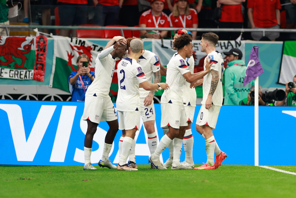 Tỷ số 1-1 cũng là tỷ số cuối cùng của trận đấu thứ 2 của bảng B giữa Mỹ và xứ Wales. (Ảnh: Hải An/Vietnam+)