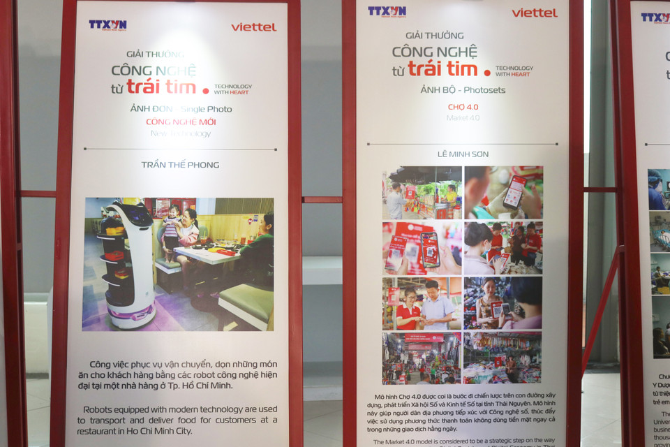 Giải thưởng là cuộc thi ảnh và video clip, xoay quanh thông điệp ý nghĩa về giá trị nhân văn mà công nghệ mang đến cho cuộc sống. (Ảnh: Minh Anh/Vietnam+)