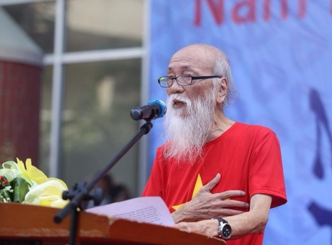 Ông mãi mãi là niềm tự hào của mọi thế hệ học sinh Lương Thế Vinh. (Ảnh: Tùng Lâm/Vietnam+)