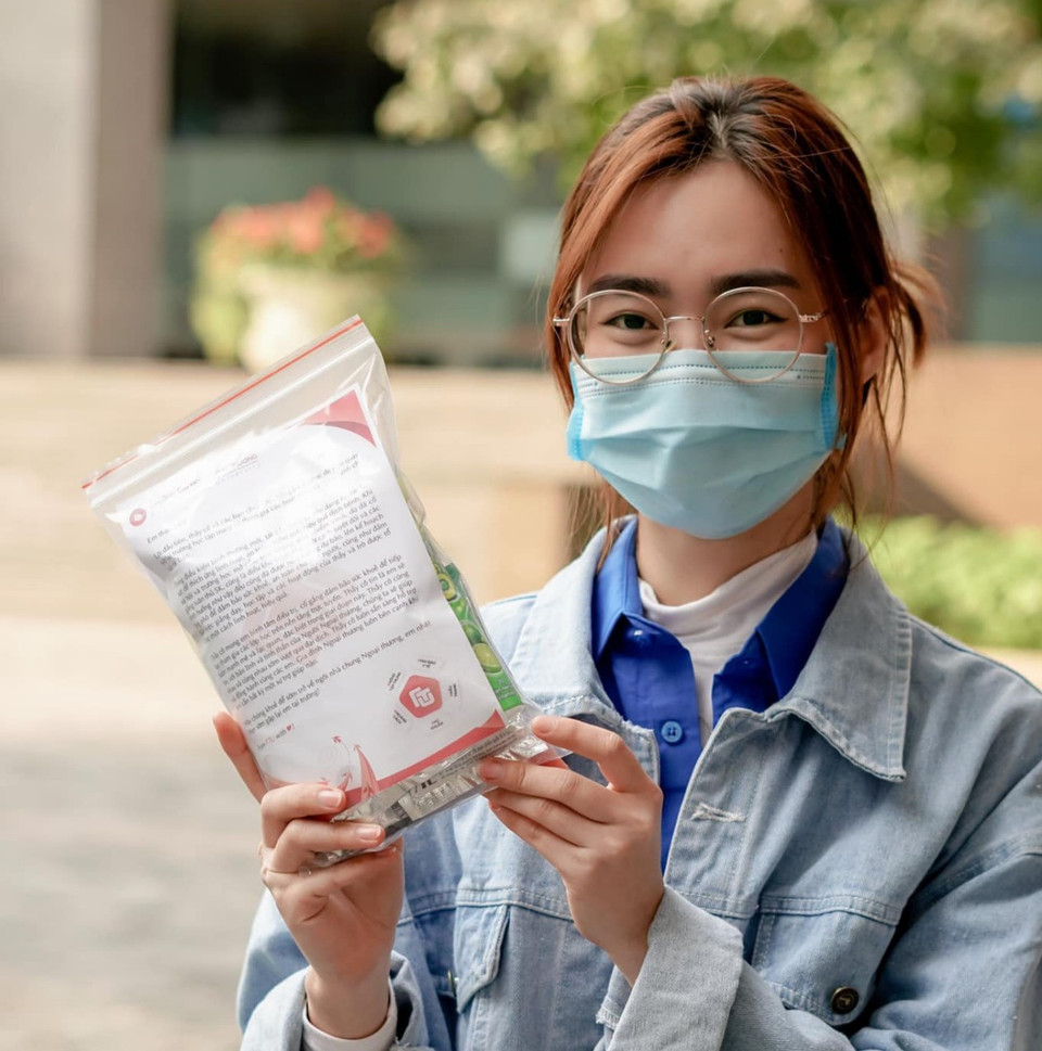 Sự chuẩn bị chu đáo của trường đã mang lại sự yên tâm cho sinh viên dù bị bệnh và phải ở xa gia đình. (Ảnh: NTCC) 