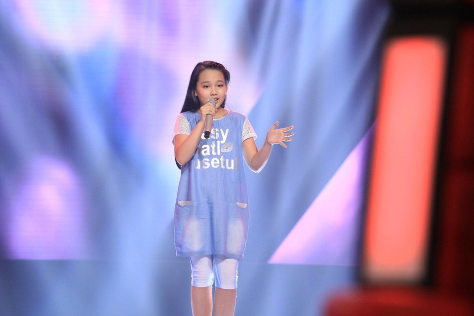 Bùi Hà My - ‘chiến binh’ của đội Dương Khắc Linh với ngoại hình sáng sân khấu và giọng hát truyền cảm. (Ảnh: BTC)