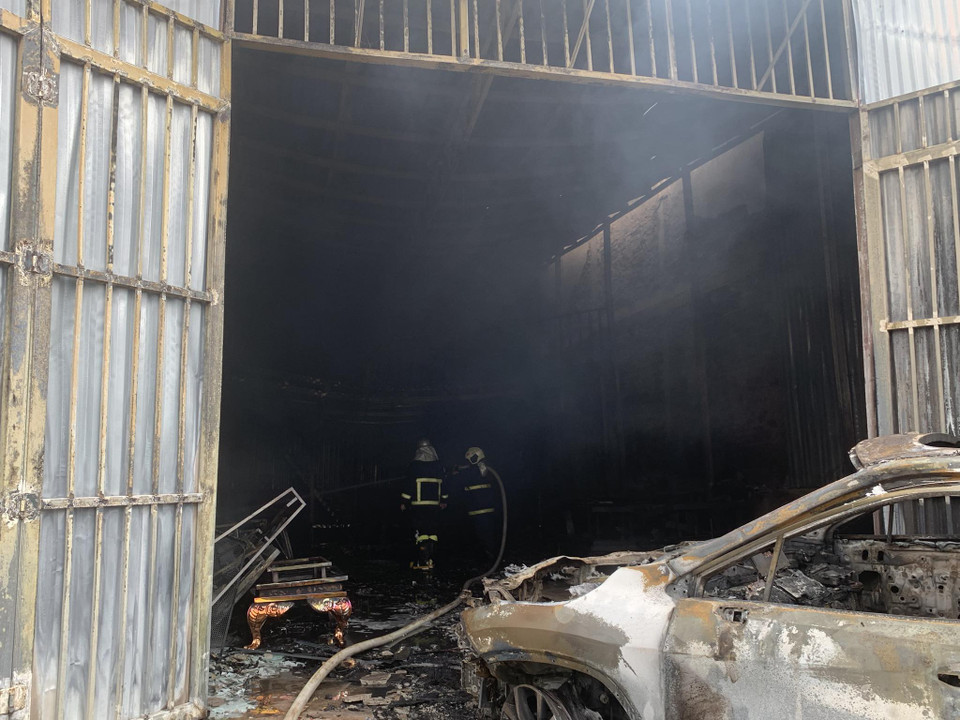 May mắn, sự cố không gây thương vong về người. (Ảnh: PV/Vietnam+)