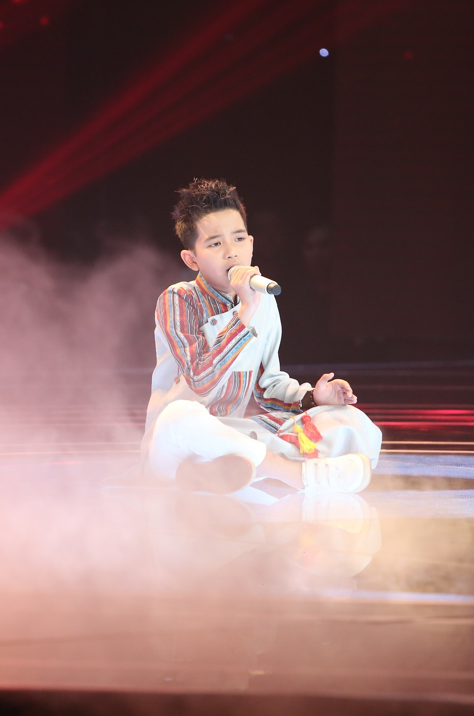 Đình Tâm tiếp tục khoe giọng với xẩm 'Thập ân.' (Ảnh: BTC)