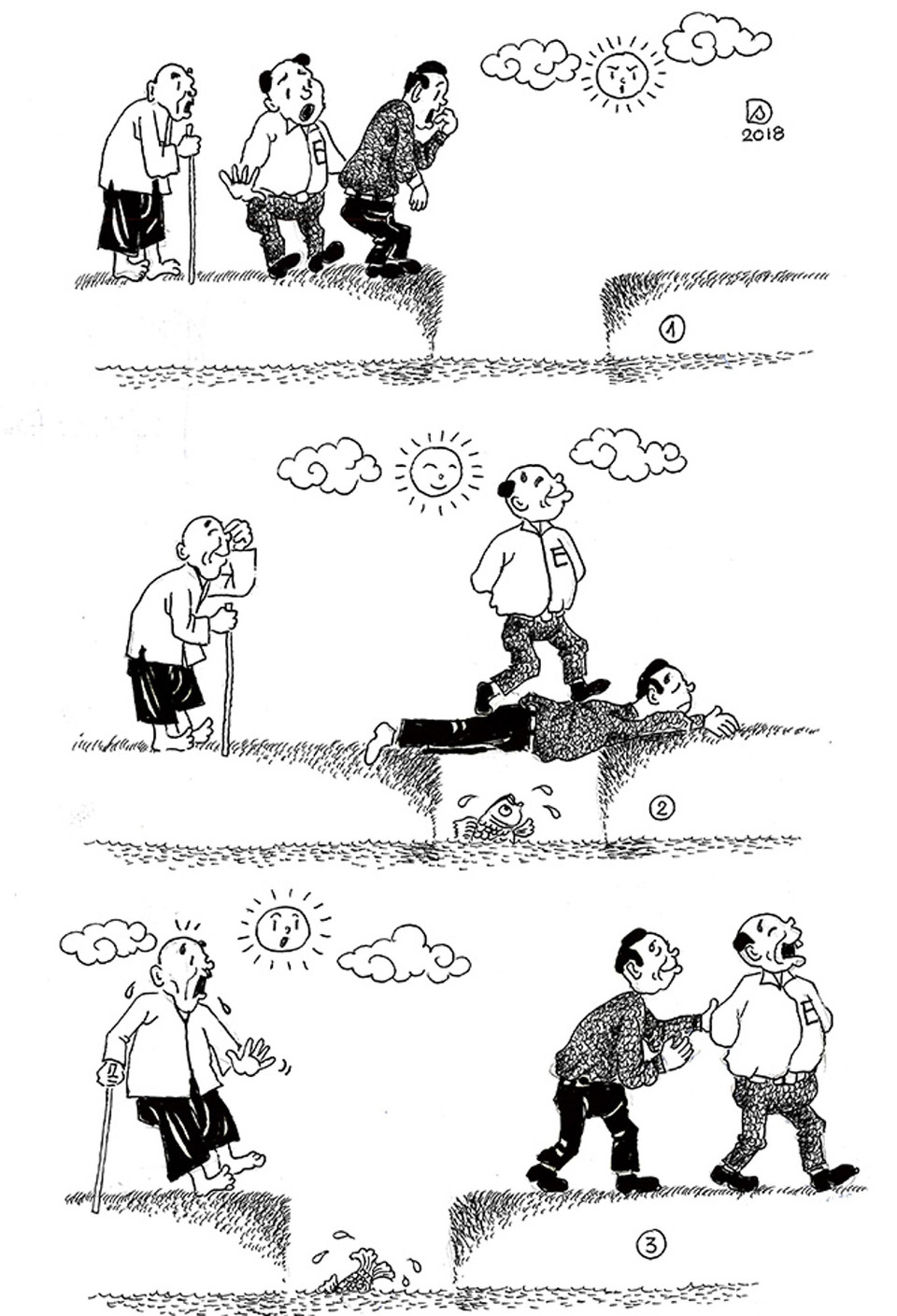 Tác phẩm 'Không lời' của họa sỹ Nguyễn Duy Sơn - giải khuyến khích. (Ảnh: BTC)