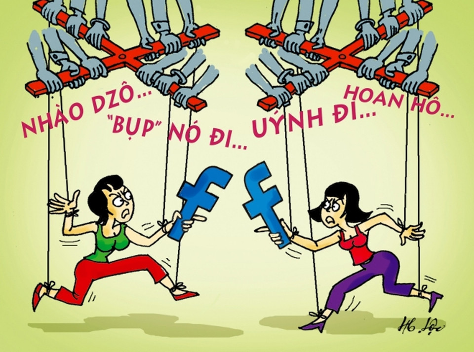 Tác phẩm 'Nhào Dzô…' của họa sỹ Nguyễn Hữu Lộc - giải khuyến khích. (Ảnh: BTC)