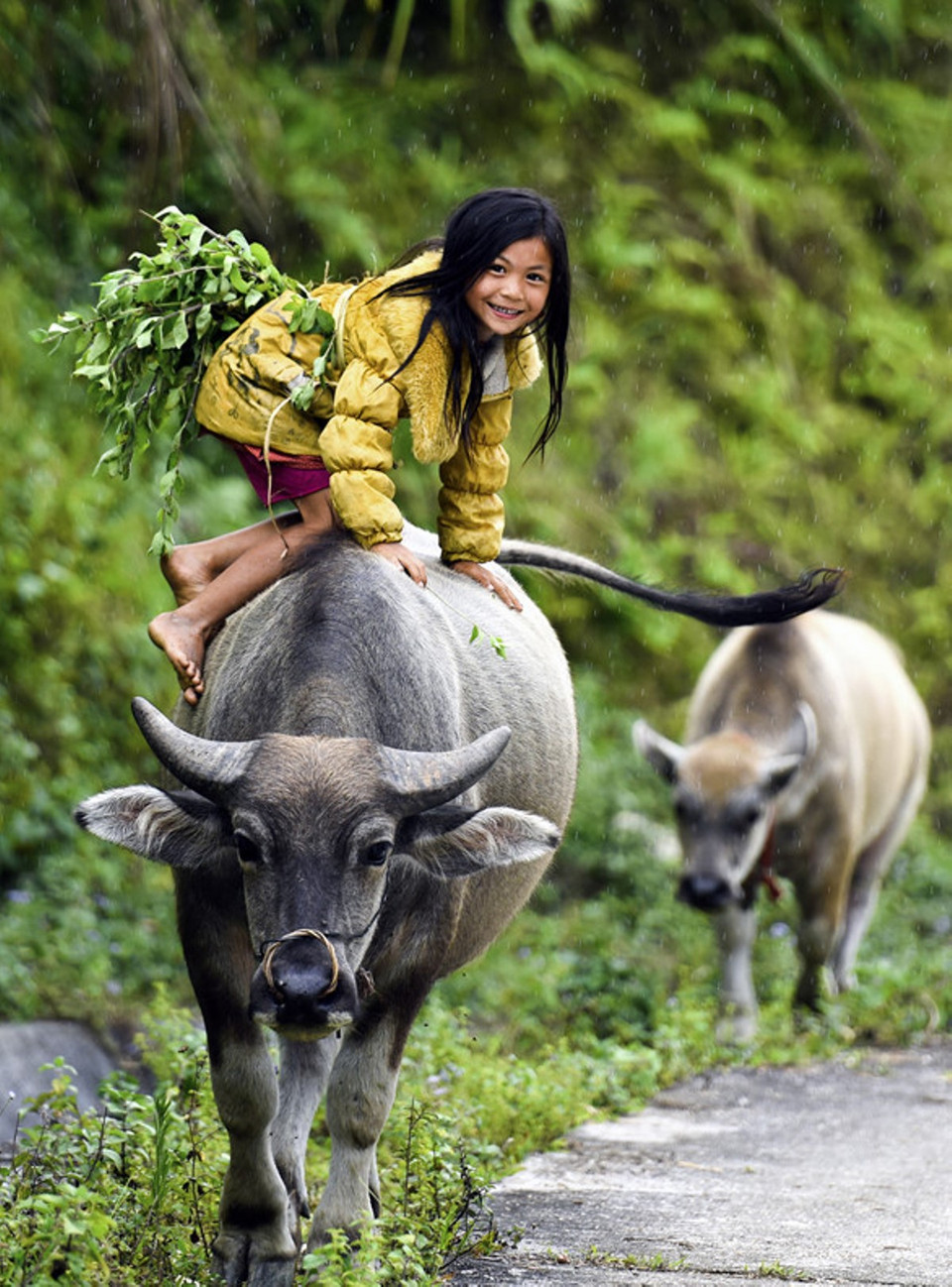 Vẻ hồn nhiên của thiếu nhi Việt qua 'Mục đồng' của Chu Việt Bắc. (Ảnh: BTC)