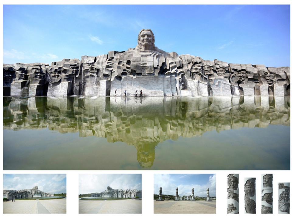 'Tượng đài Bà mẹ Việt Nam Anh hùng' trong phác thảo của nhà điêu khắc Đinh Gia Thắng. Công trình được hoàn thành vào cuối tháng Ba vừa qua tại Quảng Nam với tổng mức kinh phí đầu tư 411 tỷ đồng. Cùng với tranh khắc gỗ của Nguyễn Khắc Hân, 'Tượng đài Bà mẹ Việt Nam Anh hùng' của Đinh Gia Thắng cũng giành giải Vàng tại triển lãm. (Ảnh: BTC)