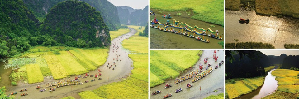 'Tam Cốc mùa vàng' (tác giả Nguyễn Đức Phước) lọt top 5 ở hạng mục Ảnh bộ. (Nguồn ảnh: BTC)