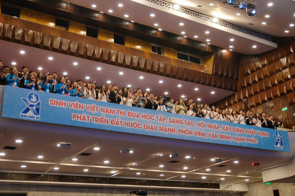 Đại hội Đại biểu Toàn quốc Hội Sinh viên Việt Nam lần thứ XI có nhiệm vụ đánh giá kết quả thực hiện Nghị quyết Đại hội Đại biểu Toàn quốc Hội Sinh viên Việt Nam lần thứ X, nhiệm kỳ 2018-2023; xác định mục tiêu, nhiệm vụ công tác Hội và phong trào sinh viên nhiệm kỳ 2023-2028. (Ảnh: PV/Vietnam+)