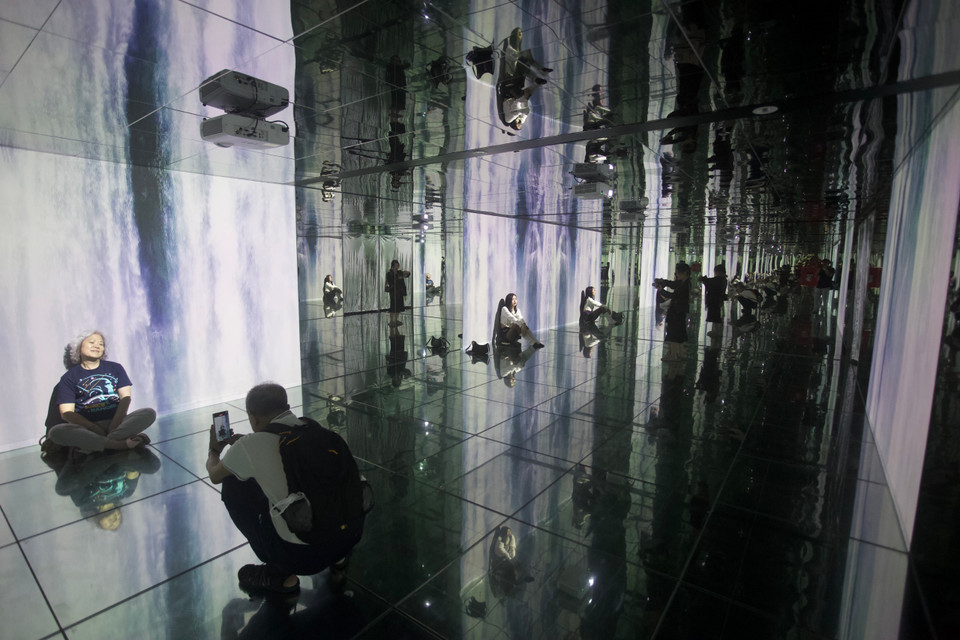 I-Museum là mô hình triển lãm đa giác quan đầu tiên tại Việt Nam, mang đến cho khách tham quan những góc nhìn mới mẻ về thiên nhiên, đời sống và các kiệt tác hội họa thế giới. (Ảnh: Tuấn Anh/Vietnam+)