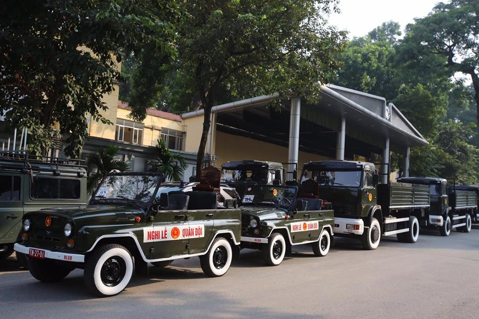 Các lực lượng đã chuẩn bị sẵn sàng cho lễ truy điệu (Ảnh: Minh Sơn/Vietnam+)