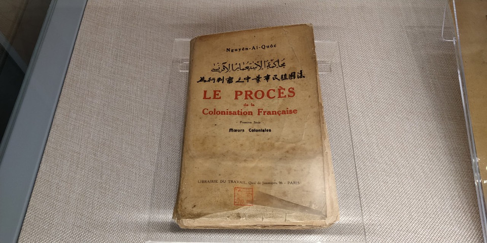 Sách "Bản án chế độ thực dân Pháp" của Nguyễn Ái Quốc xuất bản tại Pháp năm 1925. (Ảnh: Minh Thu/Vietnam+)