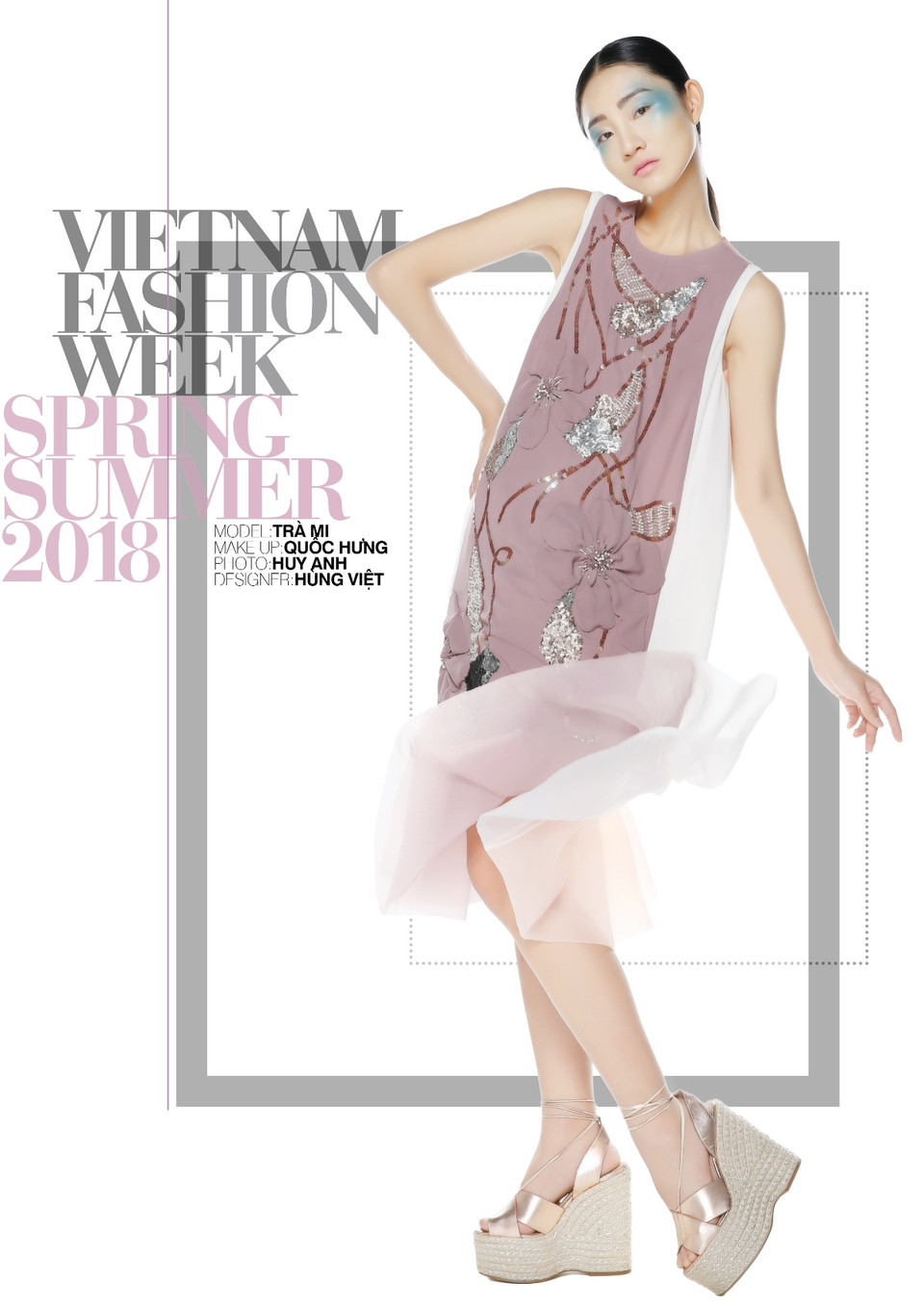 Sự đối lập về màu sắc và bố cục tạo nên nét riêng cho những thiết kế của Hùng Việt. (Ảnh: BTC)