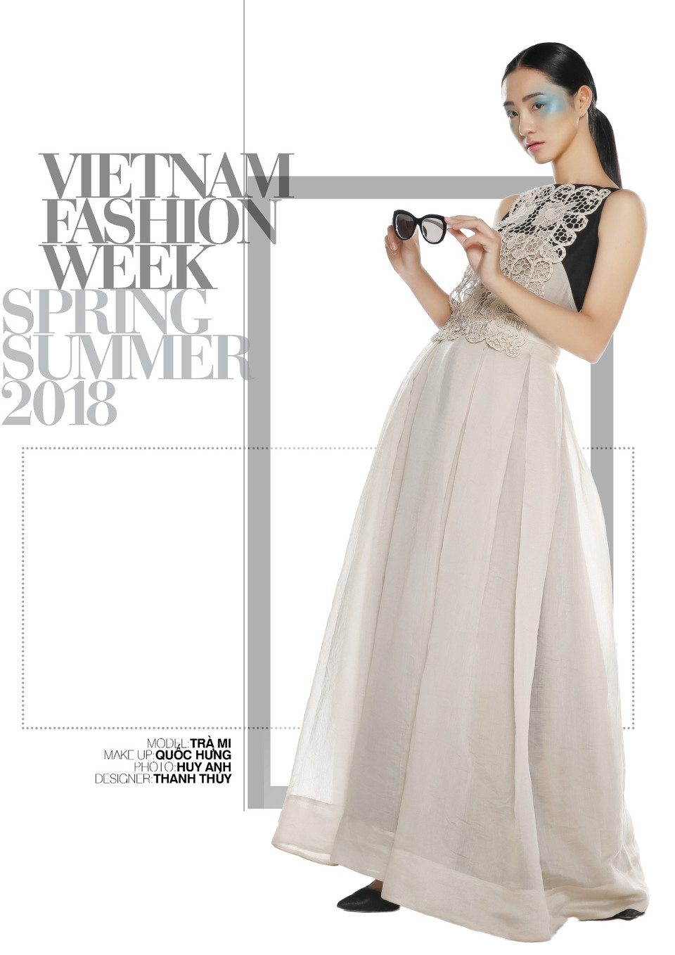 Vẻ thanh tao, quyến rũ, đầy nữ tính là thông điệp mà nhà thiết kế Thanh Thúy muốn gửi gắm trong bộ sưu tập Xuân Hè này. (Ảnh: BTC)