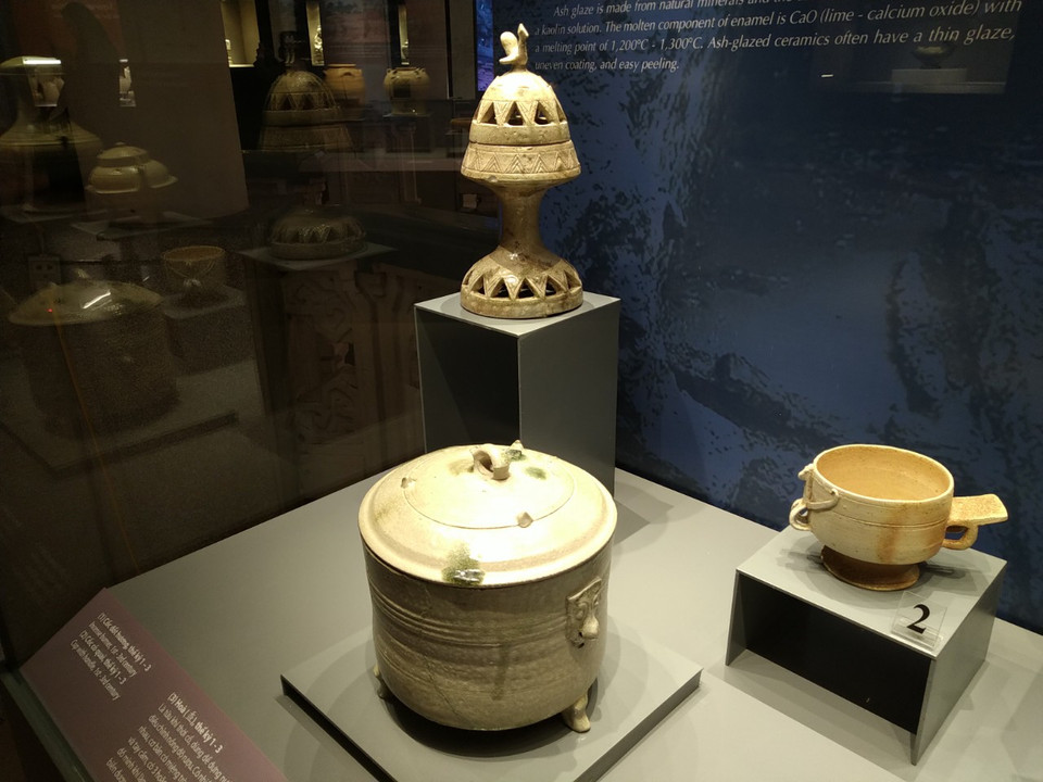 Đồ gốm thế kỷ 1-3. (Ảnh: Minh Thu/Vietnam+)