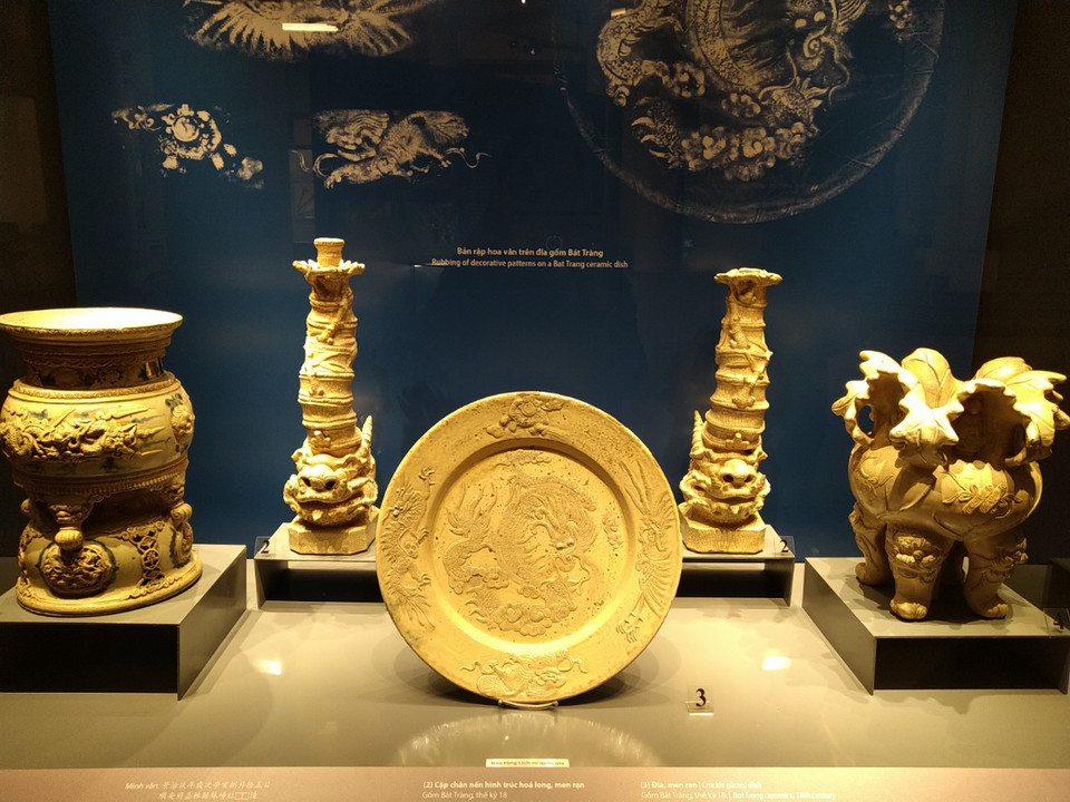 Gốm Bát Tràng thế kỷ 18. (Ảnh: Minh Thu/Vietnam+)