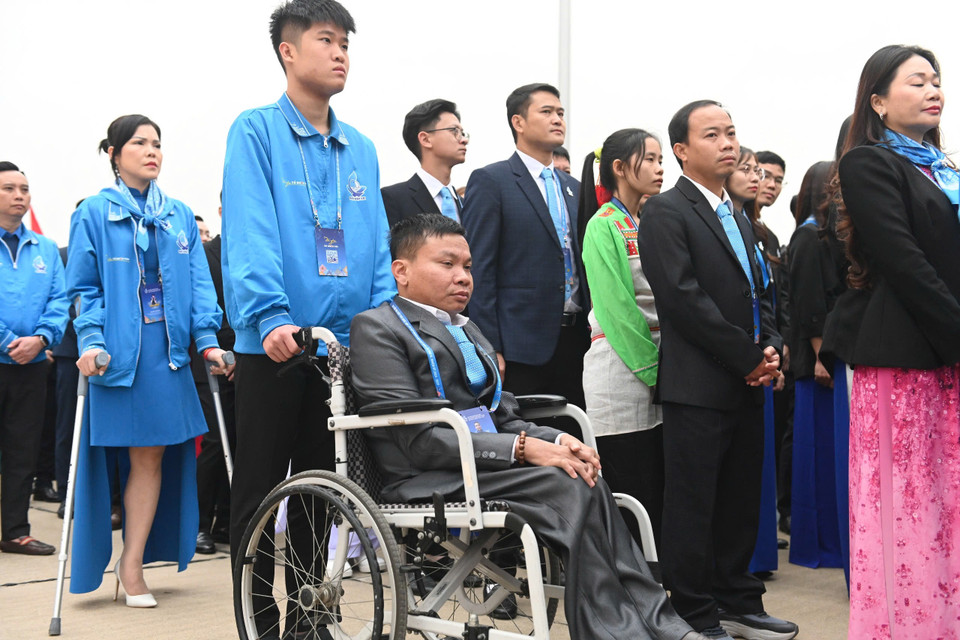 Đại biểu dự Đại hội có đầy đủ 54 dân tộc, trong đó có 196 đại biểu là người dân tộc thiểu số; 119 đại biểu thuộc các tôn giáo; 609 đại biểu nam và 371 đại biểu nữ. (Ảnh: PV/Vietnam+)