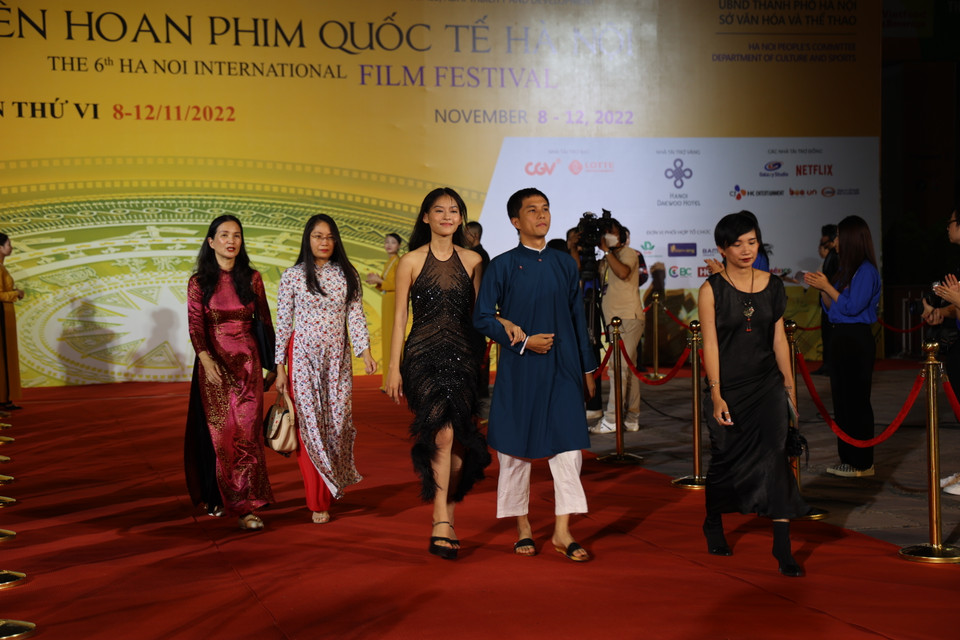 Các nhà làm phim trẻ tham gia chợ dự án HANIFF năm nay. (Ảnh: Minh Anh/Vietnam+)