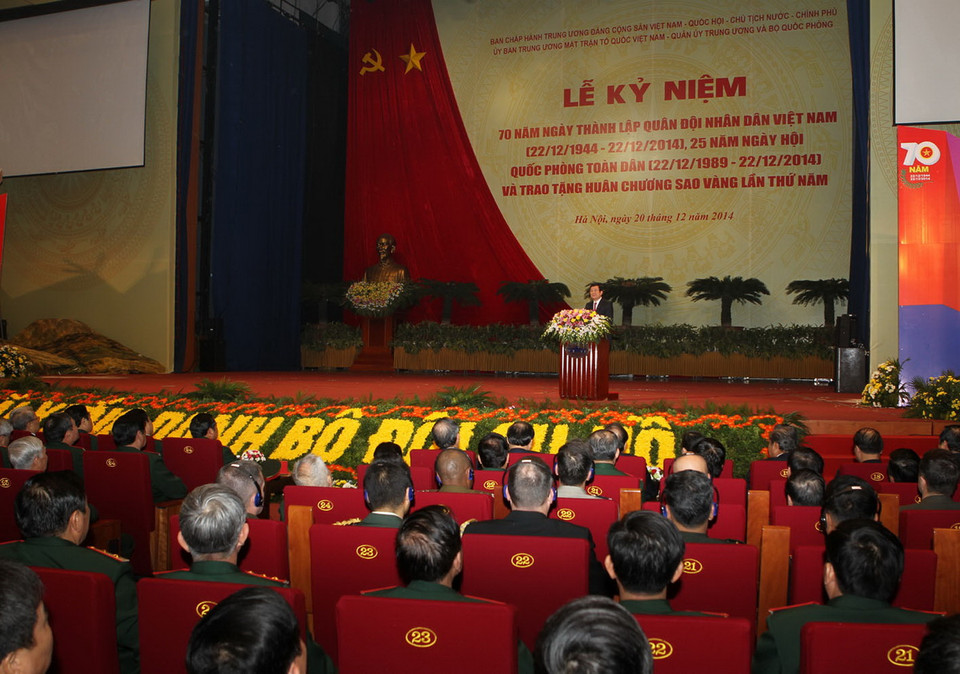  Quang cảnh Lễ kỷ niệm. (Ảnh: Trí Dũng/TTXVN)