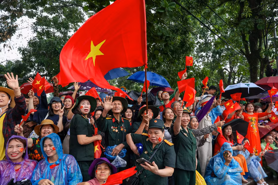 Sáng 7/5 tại Thành phố Điện Biên Phủ (tỉnh Điện Biên) đã có mưa lớn kéo dài từ khoảng 7 giờ đến gần 8 giờ 30 phút. (Ảnh: Minh Sơn/Vietnam+)