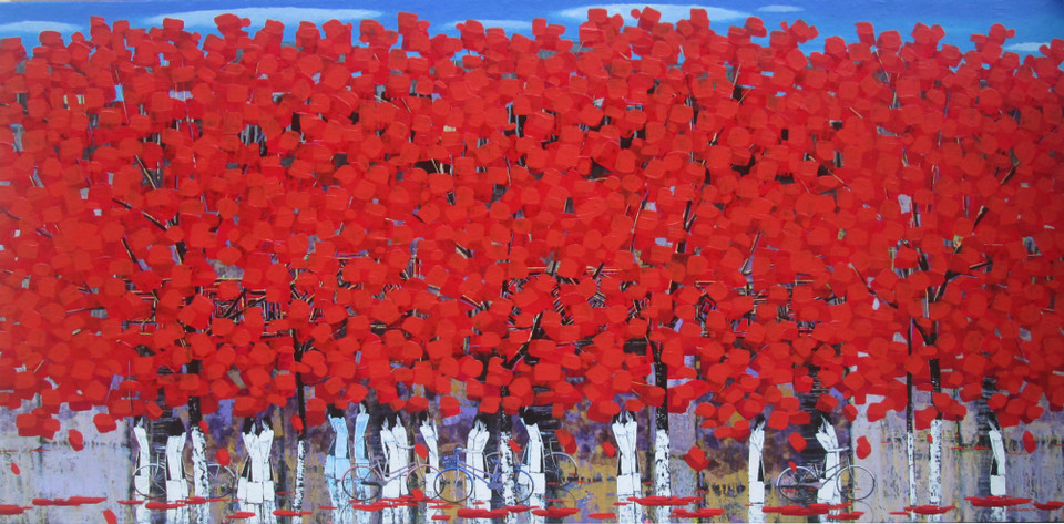 Những mảng màu rực rỡ trong 'Đáo Xuân.' (Ảnh: CTV)