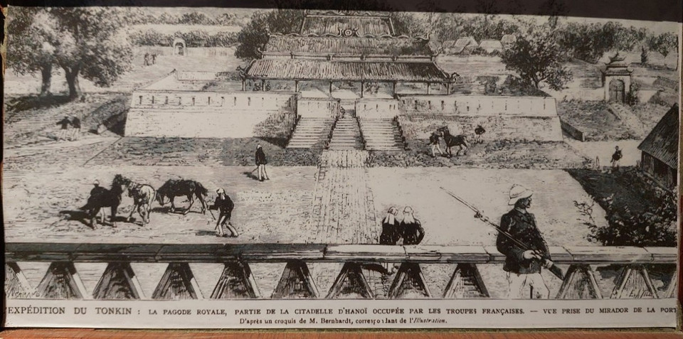 Khung cảnh Hoàng thành Thăng Long xưa.