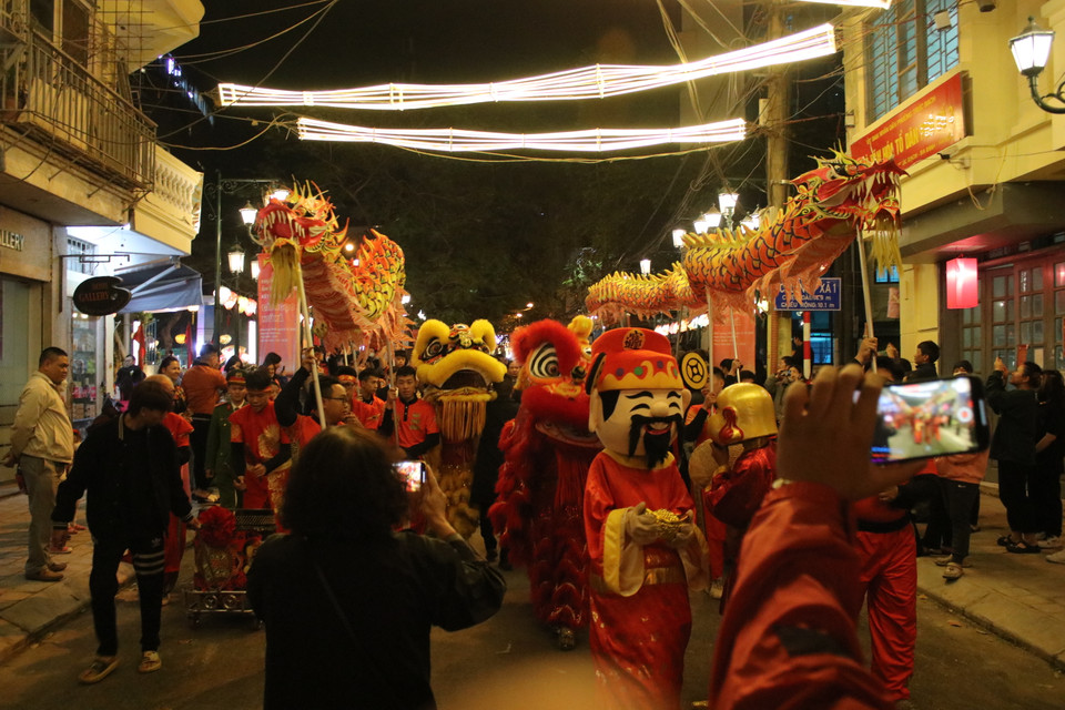 Trong đó, hai tuyến Ngũ Xã và Nguyễn Khắc Hiếu vẫn là tuyến chính. (Ảnh: Minh Anh/Vietnam+)