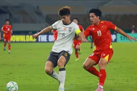 U23 Việt Nam (áo đỏ) thua U23 Trung Quốc, lỡ cơ hội vào chung kết. (Nguồn: AFC)