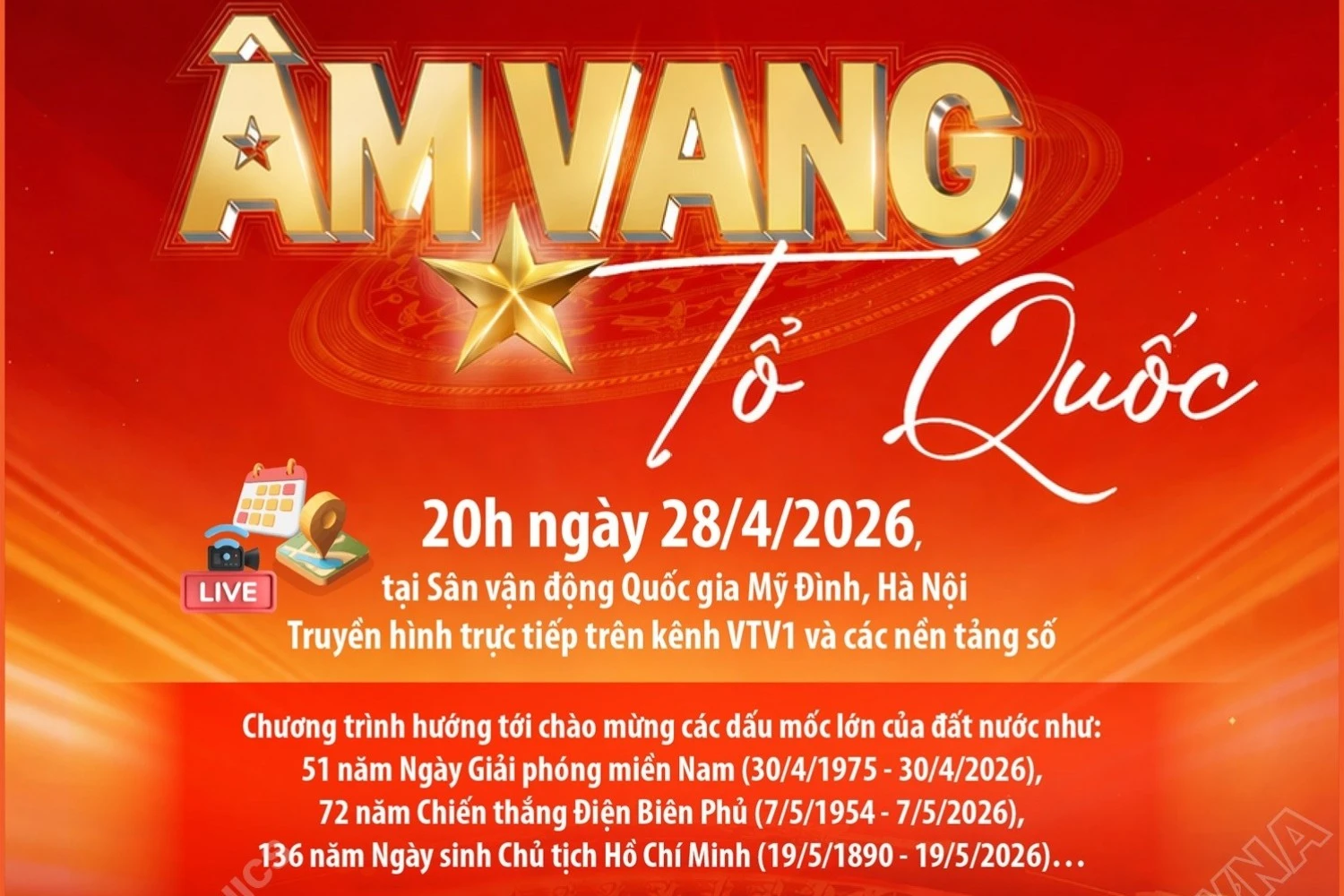 Chương trình nghệ thuật đặc biệt 'Âm vang Tổ quốc'