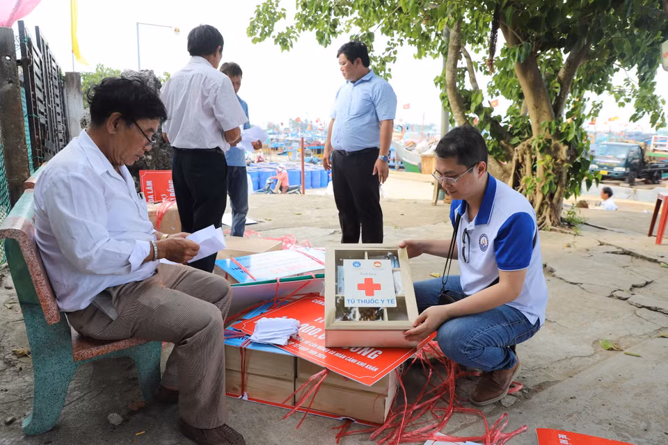 Lý Sơn là huyện đảo duy nhất của Quảng Ngãi, nằm về phía Đông Bắc, cách đất liền 15 hải lý (tính từ cảng Sa Kỳ ra). (Ảnh: PV/Vietnam+)