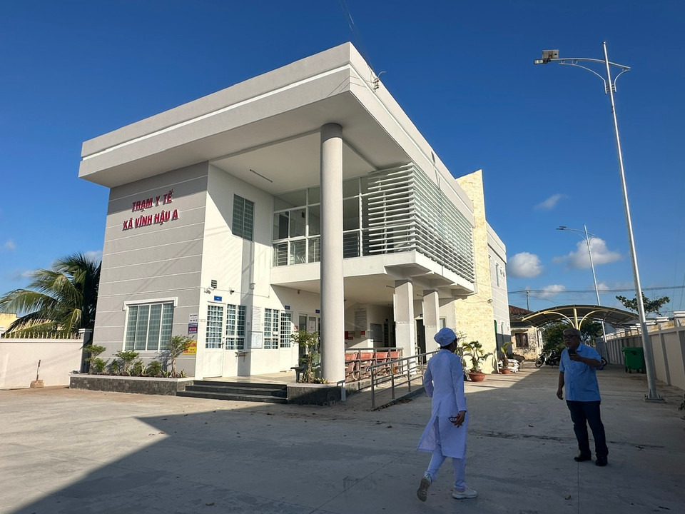 Trạm Y tế xã Vĩnh Hậu A, huyện Hòa Bình được bàn giao sau khi xây mới hoàn toàn và đưa vào hoạt động từ cuối tháng 1/2024. (Ảnh: T.G/Vietnam+)