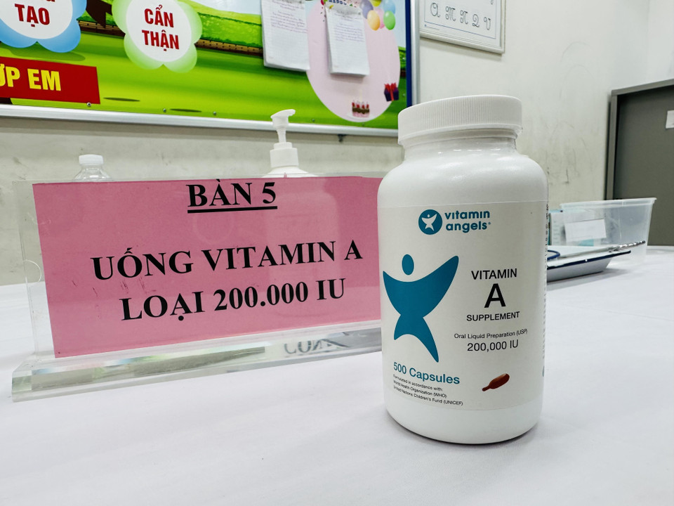 Dự kiến số trẻ trong độ tuổi được uống vitamin A đợt này của Hà Nội khoảng 392.131 trẻ. (Ảnh: Thùy Giang/Vietnam+)