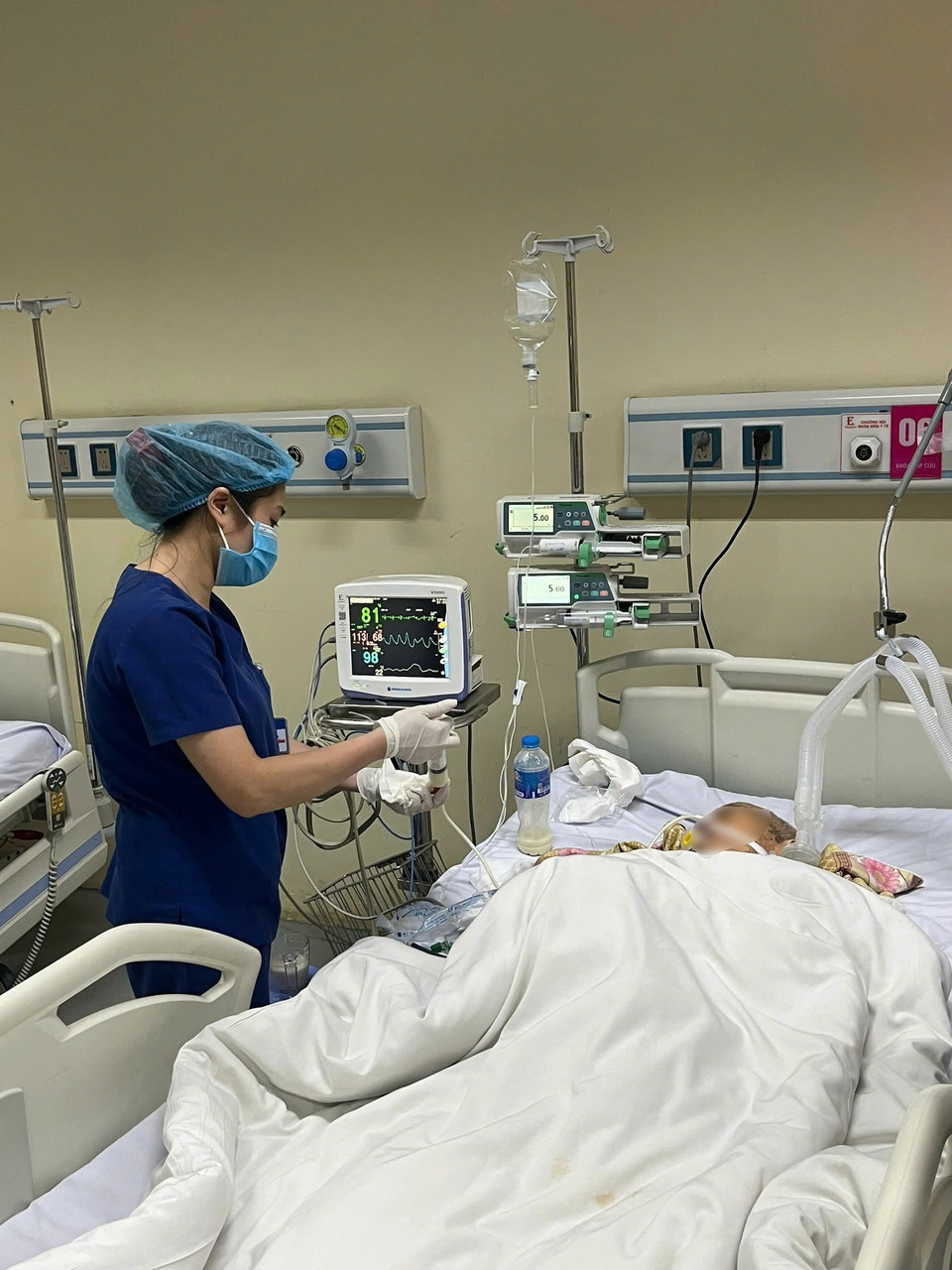 Công tác chuyên môn tại Bệnh viện E đảm bảo thông suốt, liên tục. (Ảnh: PV/Vietnam+)