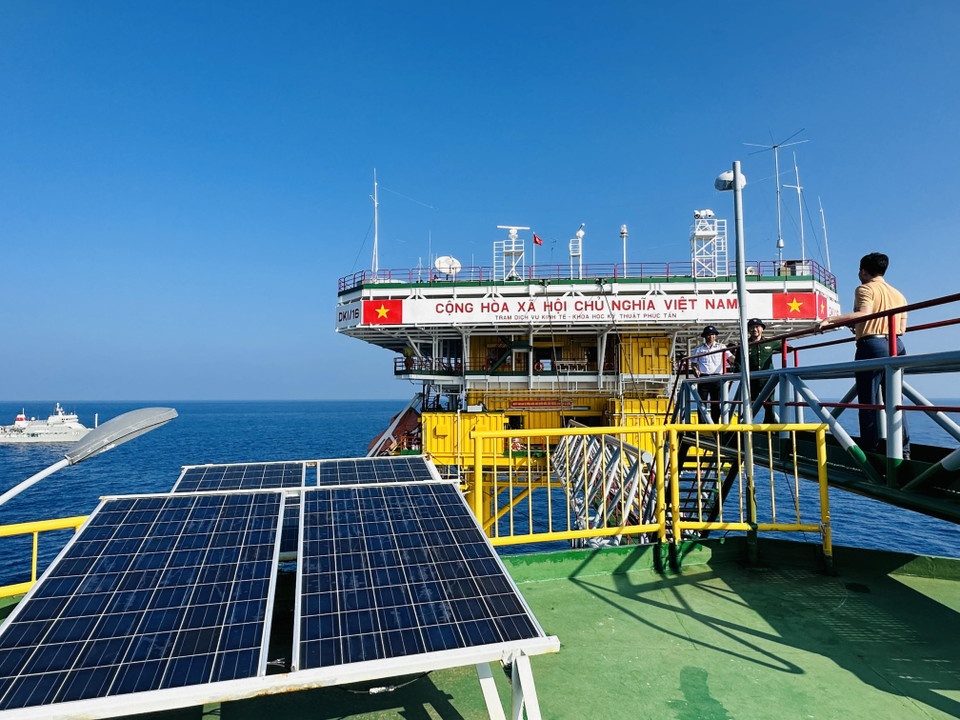 Khu Nhà giàn mới được hoàn thành và đưa vào sử dụng tháng 6/2017. (Ảnh: Thùy Giang/Vietnam+)