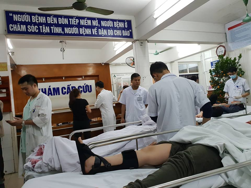  Bệnh viện Việt Đức đã tiếp nhận gần 700 bệnh nhân trong dịp Tết. (Ảnh: T.G/Vietnam+)