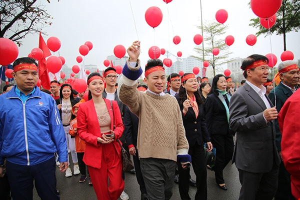 Lễ hội Xuân Hồng với hoạt động hiến máu diễn ra trong ba ngày. (Ảnh: PV/Vietnam+) < br/>