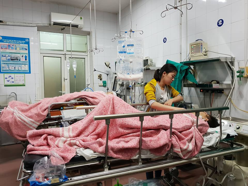 Nhiều bệnh nhân trong tình trạng nặng. (Ảnh: T.G/Vietnam+)