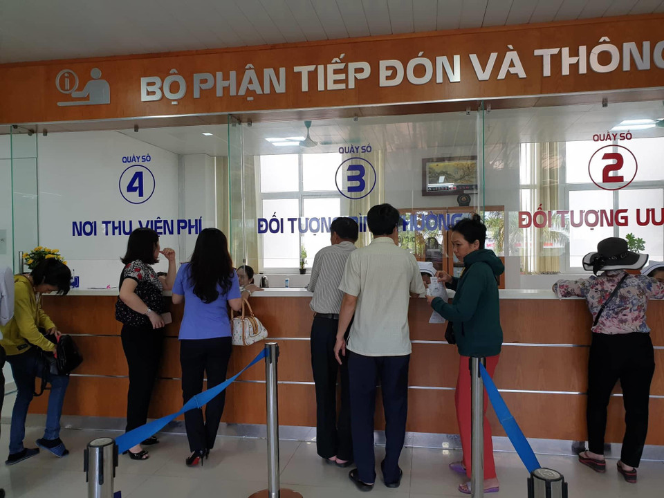  Mỗi ngày các bác sỹ của bệnh viện khám 500-600 bệnh nhân.(Ảnh: PV/Vietnam+)