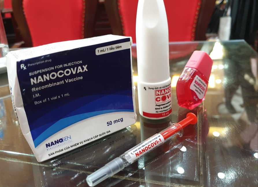 Một số sản phẩm ngừa COVID-19 của Nanogen. (Ảnh: T.G/Vietnam+)