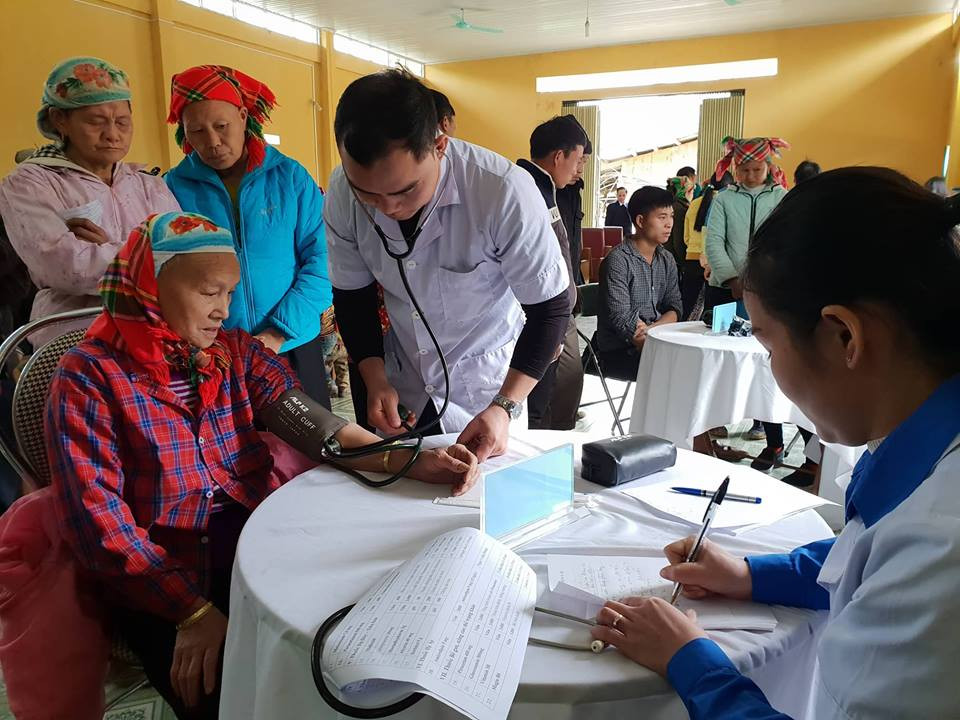  Bác sỹ đến từ nhiều chuyên khoa khác nhau. (Ảnh: T.G/Vietnam+)