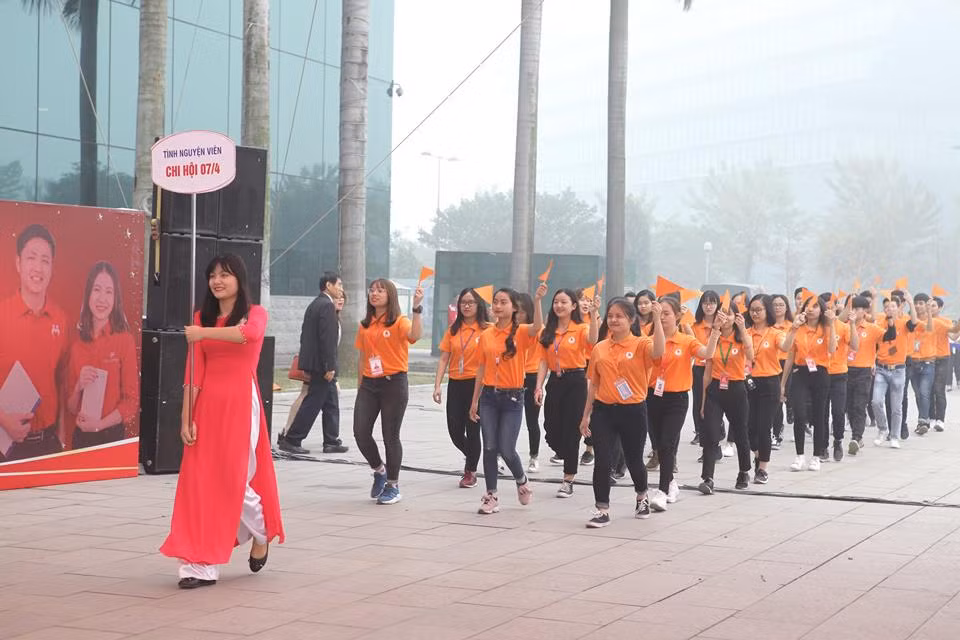 Chủ tịch nước đã ký quyết định tặng Huân chương Lao động hạng Ba cho Hội Thanh niên Vận động hiến máu Hà Nội. (Ảnh: PV/Vietnam+)