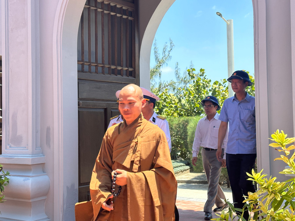 Chùa Sinh Tồn Đông cũng là cột mốc tâm linh khẳng định chủ quyền biển đảo thiêng liêng, bất khả xâm phạm của Việt Nam. (Ảnh: PV/Vietnam+)